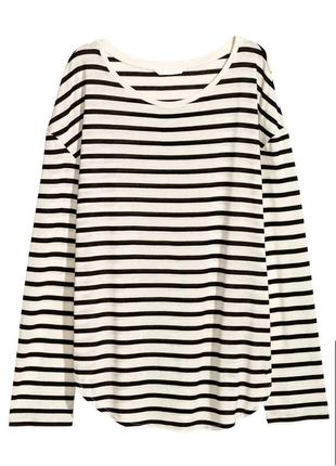 Лонгслив в полоску h&m