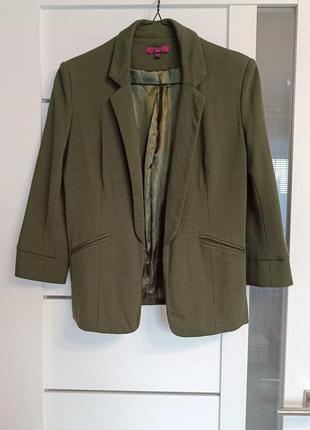 Жакет блейзер пиджак зеленый/хаки