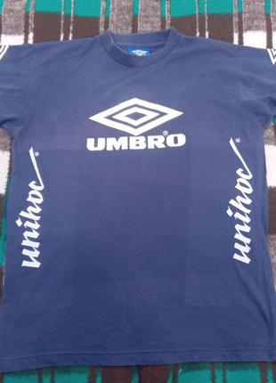 Вінтажна плотна футболка umbro unihoc pro training l-xl.
