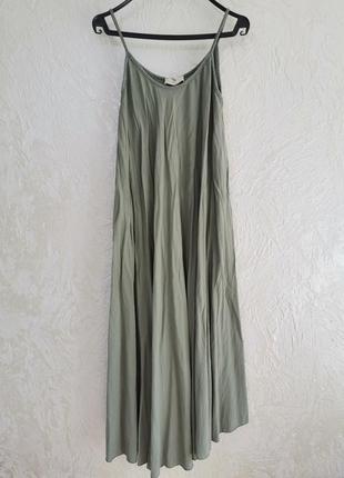 Легка літня сукня сарафан трапеція максі, італія