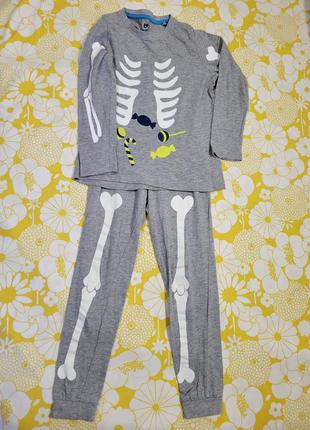 Пижама костюм скелет