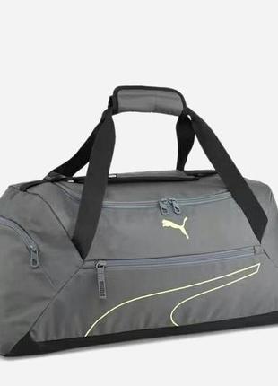 Сумка puma fundamentals sports bag m 57l серый 29х28х60 (090333-02)