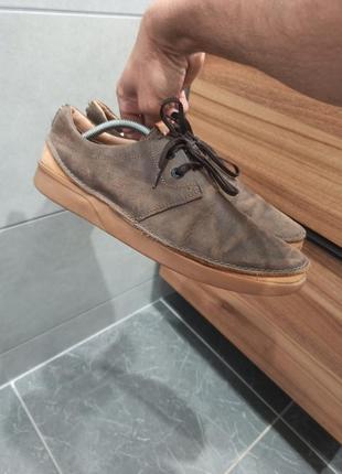 Туфлі туфли мокасіни ботінки натуральна шкіра clarks 44 45 оригінал