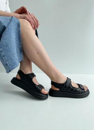Стильные женские кожаные босоножки, сандалии на липучках, натуральная кожа. 36-37-38-39-40