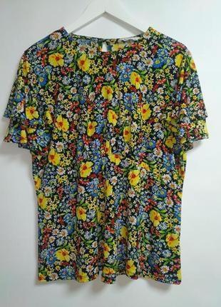 Сочная блуза в цветочный принт 18/52-54 размера