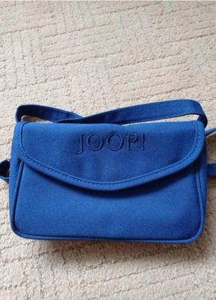 Синяя летняя поясная сумочка