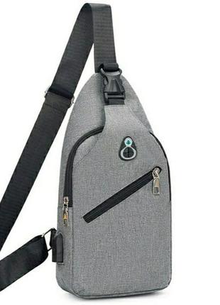 Мужская сумка-слинг, сумка через плечо, мужская нагрудная сумка
