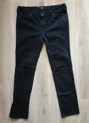 Джинсы lee marion straight original черные размер 34/33, новые