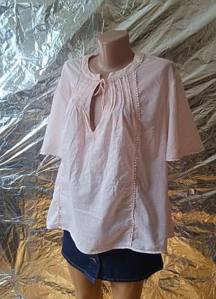 Распродажа по 50!🥰 шикарная блузка женская розовая м