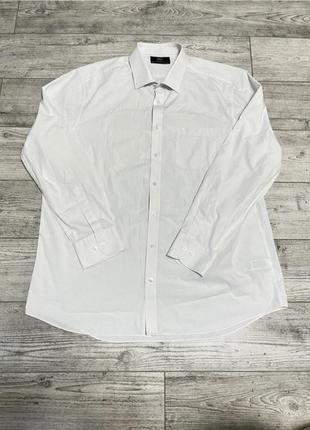 Рубашка рубашка белая длинный рукав р 52 marks &amp; spencer