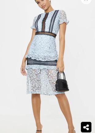 Платье миди кружево