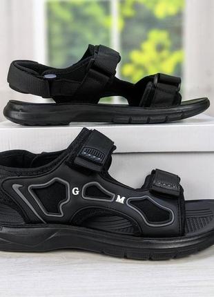 Сандалии босоножки мужские черные paliament 3736