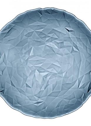 Блюдо стеклянное 33 см diamond ocean blue bormioli rocco 431260-f-26321990