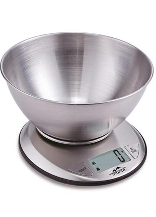 Весы кухонные с чашей monte mt-6020 5 кг
