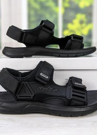 Сандалии босоножки мужские черные paliament 3737