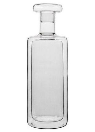 Бутылка для воды с двойными стенками luigi bormioli thermic glass a-10092-g-06021990 0.75 л