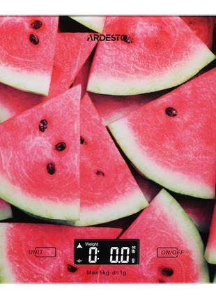 Весы кухонные ardesto sck-893-watermelon