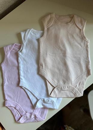 Комплект боди летних без рукавов