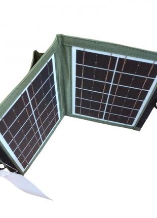 Солнечная панель трансформер cclamp cl-670 7вт зарядка от солнца solar panel зелёная r_295