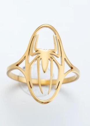 Модное оригинальное кольцо перстень с пауком 🕷️ нержавеющая сталь