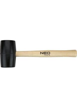 Neo tools киянка гумова, 450г, 58мм, рукоятка дерев'яна