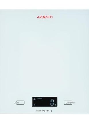 Ваги кухонні ardesto sck-893w 5 кг