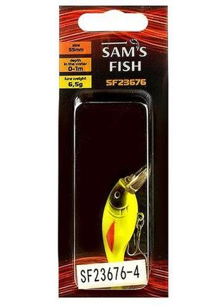 Воблер sams fish sf-23676-4 55 мм 10 шт/уп