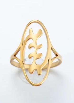 Модное необычное кольцо перстень с африканским символом нержавеющая сталь