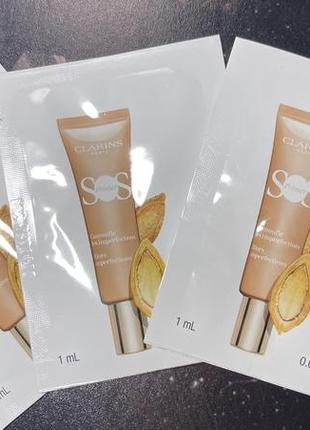 Clarins sos primer праймер для макіяжу обличчя peach