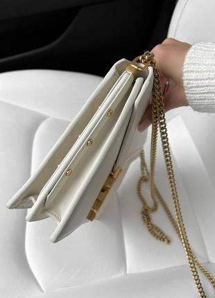 Брендовая женская сумочка ив сен лоран классическая женская сумочка yves saint laurent белая брендовая сумка4 фото