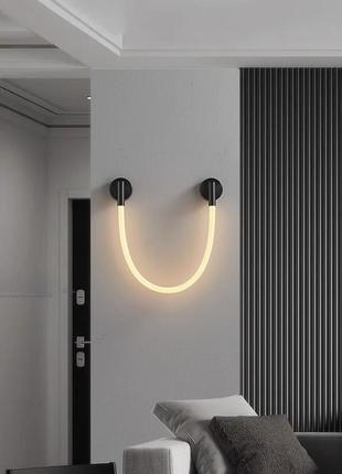 Бра led 27387 чорний 7х10х80 см.