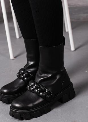 Черевики жіночі зимові fashion celeste 3398 36 розмір 23,5 см чорний