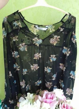 Блуза zara basic m