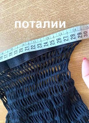 Нові. легінси, лосини -сітка( fishnet)  з мереживом./італія/.7 фото
