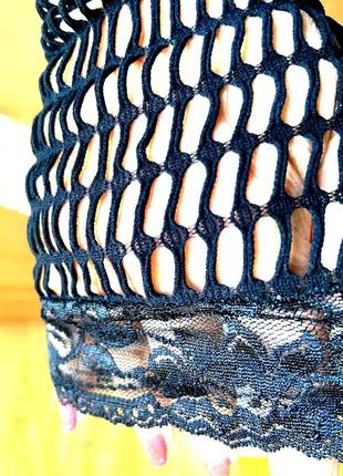 Нові. легінси, лосини -сітка( fishnet)  з мереживом./італія/.9 фото