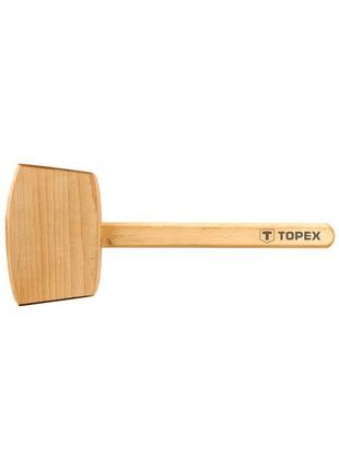 Topex киянка дерев'яна, 500г, рукоятка дерев'яна