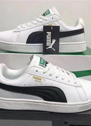 Кроссовки puma в черном и белом цветах