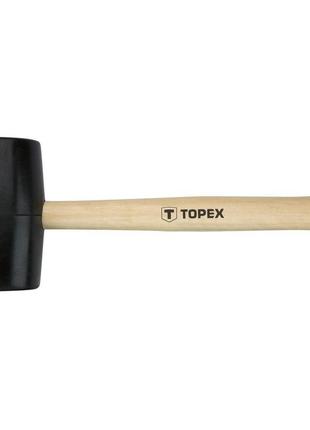 Topex киянка гумова, 450г, 58мм, рукоятка дерев'яна