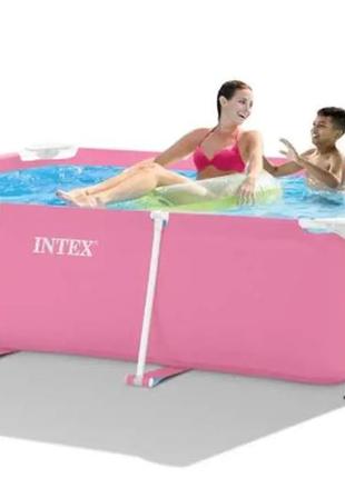 Intex бассейн каркасный 28266 np, для детей от 6 лет, 220х150х60 см, объем 1662 л, вес 15,2 кг