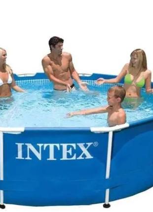 Intex басейн каркасний 28200 np круглий, для дітей 6+ років, у корці 305*76 см, 4485 л