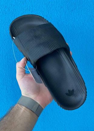 Тапки adidas adilette black slides капці / шльопки / сланці адідас чоловічі