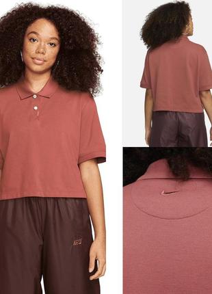 Nike the polo women's cropped short sleeve polo shirt top