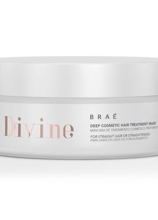 Braé divine deep cosmetic hair treatment mask (anti frizz) — маска для сильно пошкодженого волосся 200 грамів
