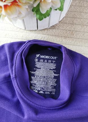 Фиолетовый кроп-топ с длинным рукавом от workout5 фото