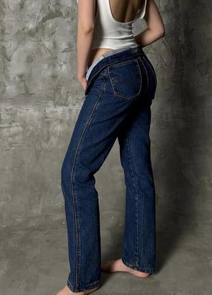 Wrangler джинси жіночі | висока талія, wide leg, сині, прямі, труби