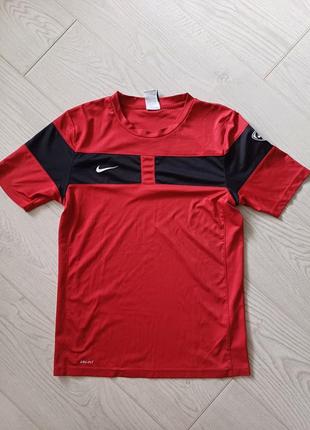 Nike dri-fit футболка найк на 13-15 лет рост 158-170 см длина 68 см, ширина 46 см, плечи 42 см отлич