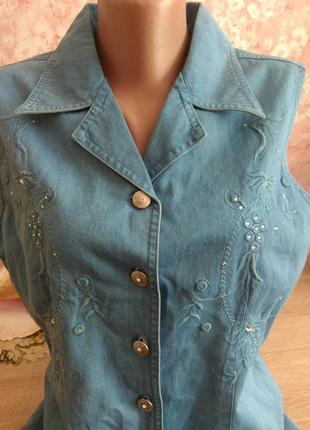 Сарафан джинсовий жіночій