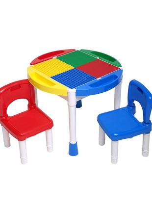 Дитячий ігровий стіл для конструкторів (gt-14) microlab toys