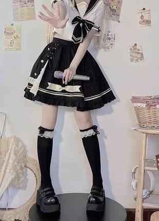 Гольфы 2 цвета в стиле лолита6 фото