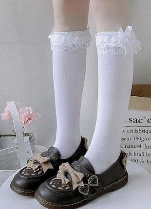 Гольфы 2 цвета в стиле лолита5 фото